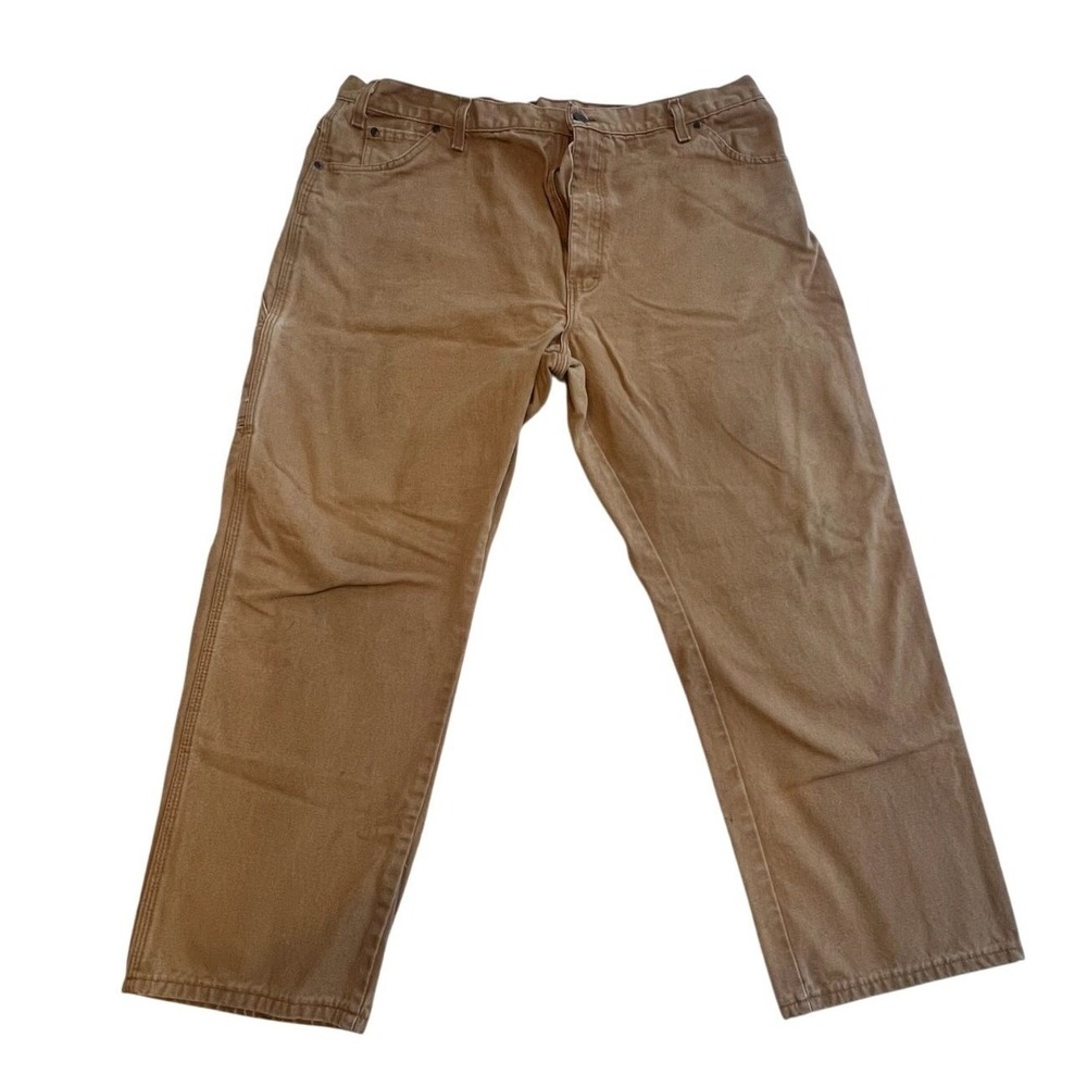 Dickies Canvas Carpenter Pants Men's‎ 42x30 Brown Workwear Chores
